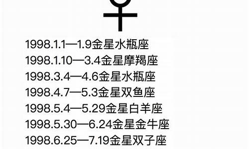 金星星座查询表格2005-金星星座查询表格2005年